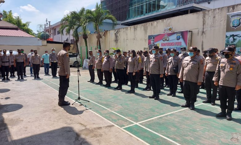 Polsek Medan Timur Gelar Apel Pengamanan Nataru