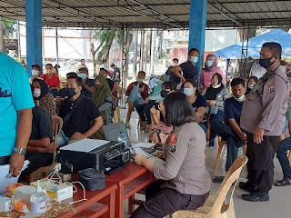 Polsek Medan Timur Kejar Pencapaian Vaksinasi