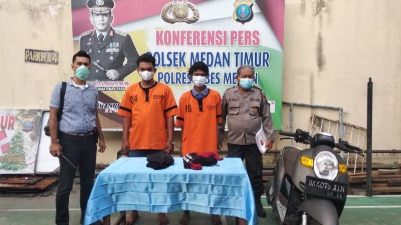 Dua Residivis Curanmor Ditangkap Polsek Medan Timur