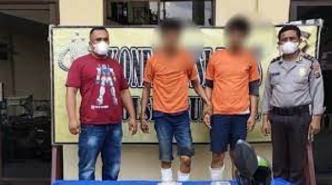 Dua Pelaku Jambret Dipelor Polsek Sunggal