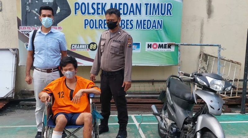 Residivis Curanmor Diringkus Polsek Medan Timur