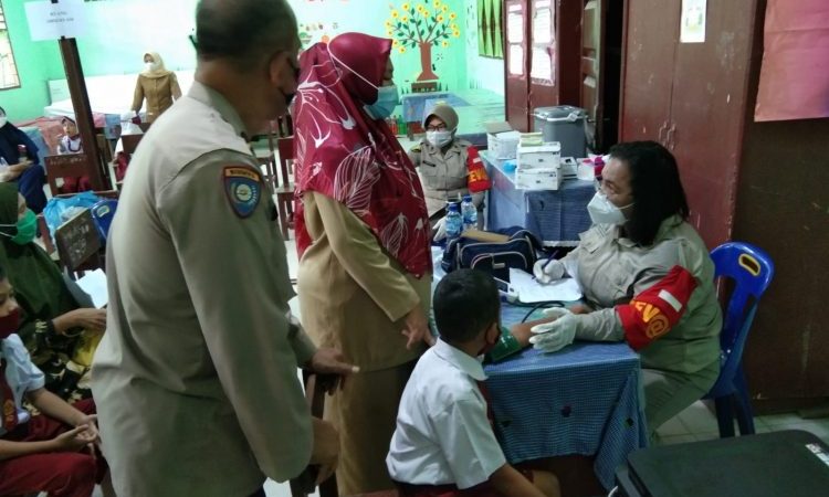 Polsek Medan Area Gencar Laksanakan Vaksinasi Anak