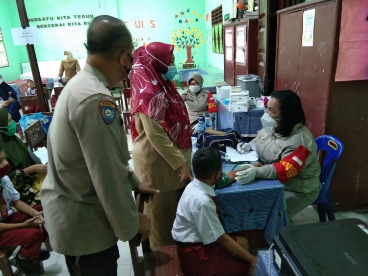 Polsek Medan Area Gencar Laksanakan Vaksinasi Anak