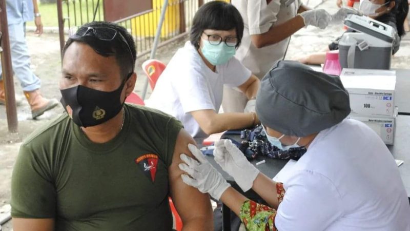 Batalyon A Pelopor Brimobdasu Gelar Vaksinasi Tahap III