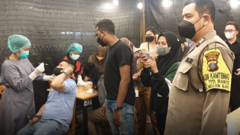 Polsek Medan Baru Bersama 3 Pilar Lakukan Himbauan Pelaksanaan PPKM Level 3