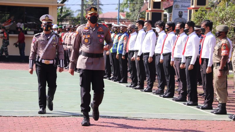 Kapolres Madina Pimpin Gelar Apel Pasukan Ops Ketupat Toba 2022