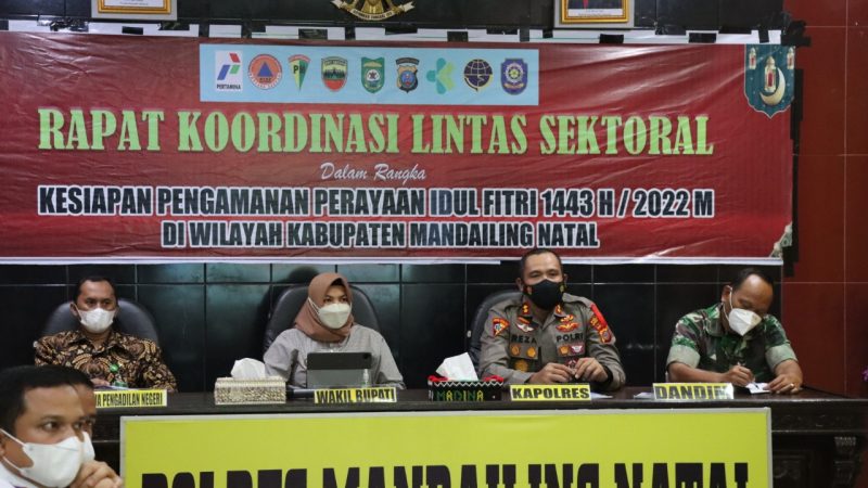 Rakor Lintas Sektoral Dalam Rangka Ops Ketupat Toba 2022 Dipimpin Kapolres Madina