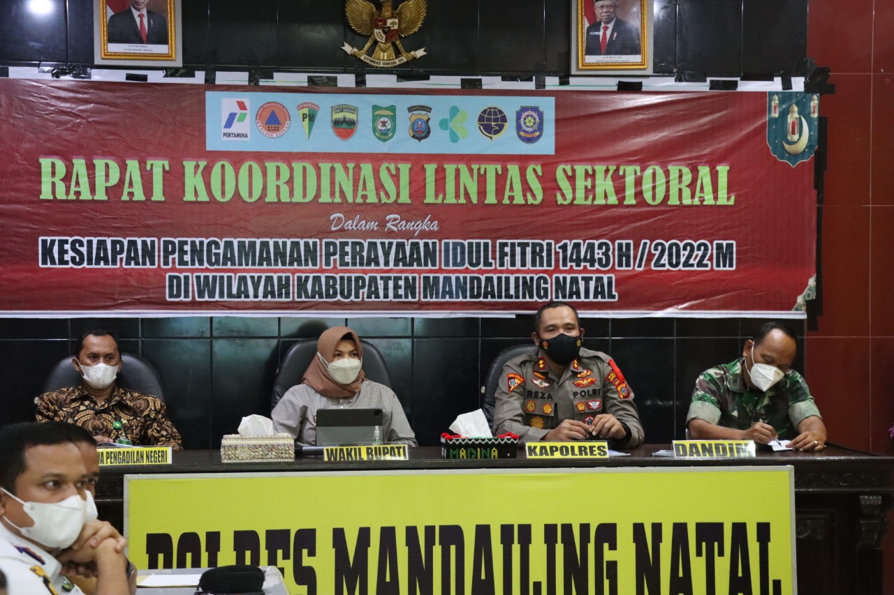 Rakor Lintas Sektoral Dalam Rangka Ops Ketupat Toba 2022 Dipimpin Kapolres Madina