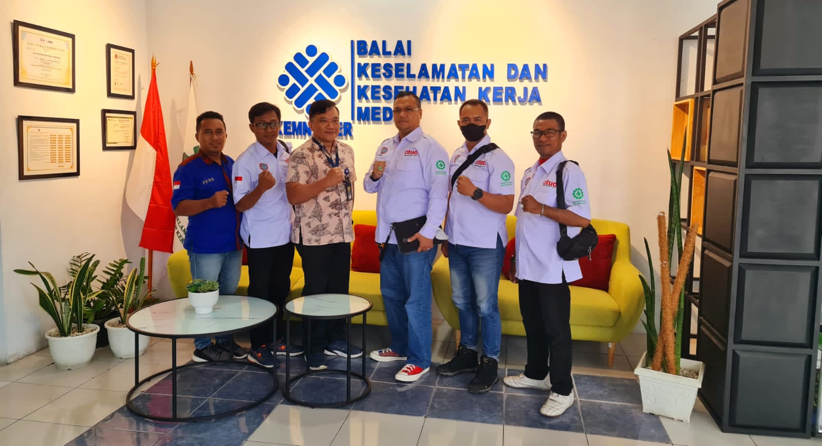 DPD.K.SPSI.AGN SUMUT Audensi Ke Balai K3 Lakukan Kolaborasi