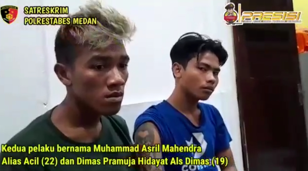 Satreskrim Polrestabes Medan Tangkap Dua Pelaku Jambret
