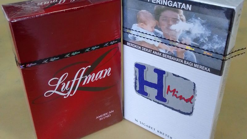 Rokok Ilegal Merk H-Mind dan Luffman Tanpa Pita Cukai,Tak Tersentuh Hukum