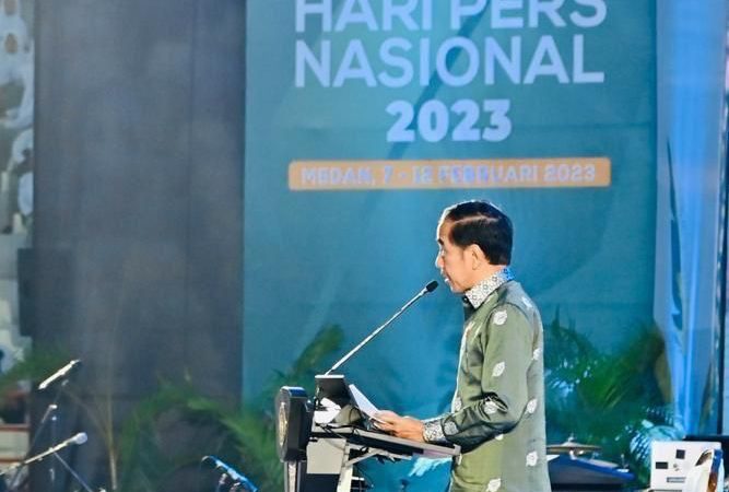 Presiden Jokowi Hadiri Puncak Peringatan Hari Pers Nasional 2023