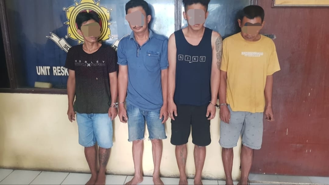 Polsek Tanjung Morawa Bersama Team Resmob Polresta Deliserdang Bekuk 2 Pelaku Curanmor dan 2 Penadah