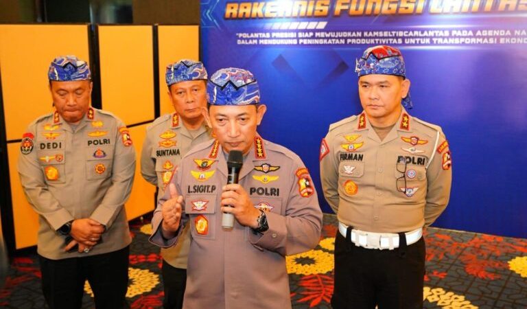 Arahan Kapolri di Rakernis Korlantas: Wujudkan Mudik Aman hingga Tingkatkan Pelayanan Publik