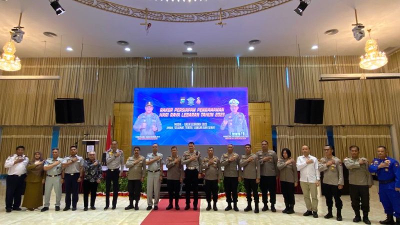 DITLANTAS POLDA KEPRI GELAR RAKOR PERSIAPAN PENGAMANAN HARI RAYA LEBARAN TAHUN 2023