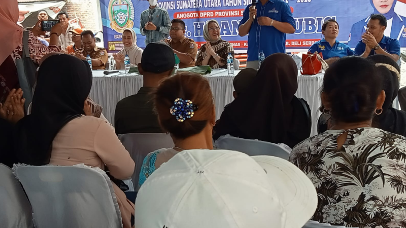 Ir.Hj. Anita Lubis Jemput Aspirasi Warga ke STM Hilir