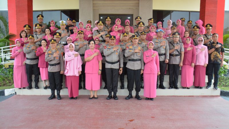 KAPOLDA KEPRI PIMPIN SERTIJAB DIRRESKRIMUM, DIRRESNARKOBA, DIRPAMOBVIT, KABID HUMAS, KA SPN, DAN KAPOLRES KEP. ANAMBAS POLDA KEPRI