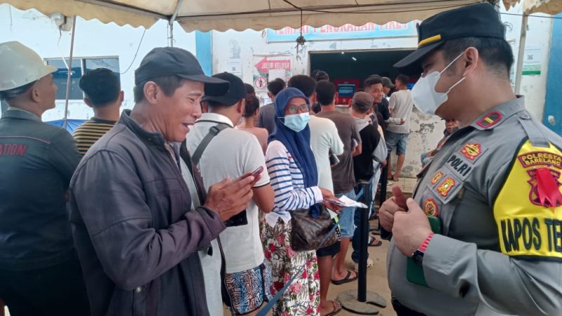 Kapospam Pos Terpadu Pelabuhan Batu Ampar Melaksanakan Sambang dan Berdialog Kamtibmas