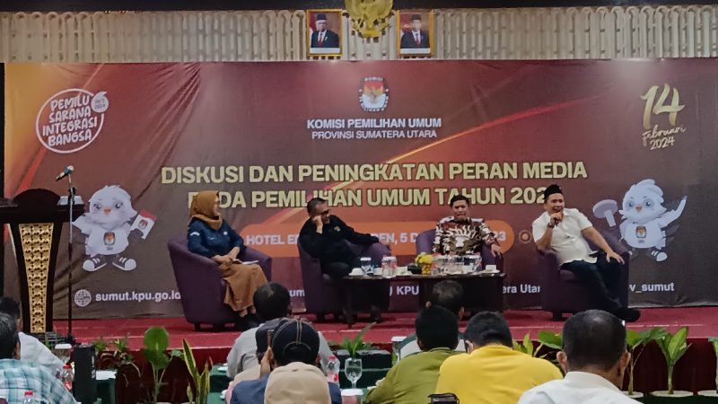 Pemilu Semakin Dekat, KPU Provinsi Sumut Ajak Para Awak Media Untuk Diskusi
