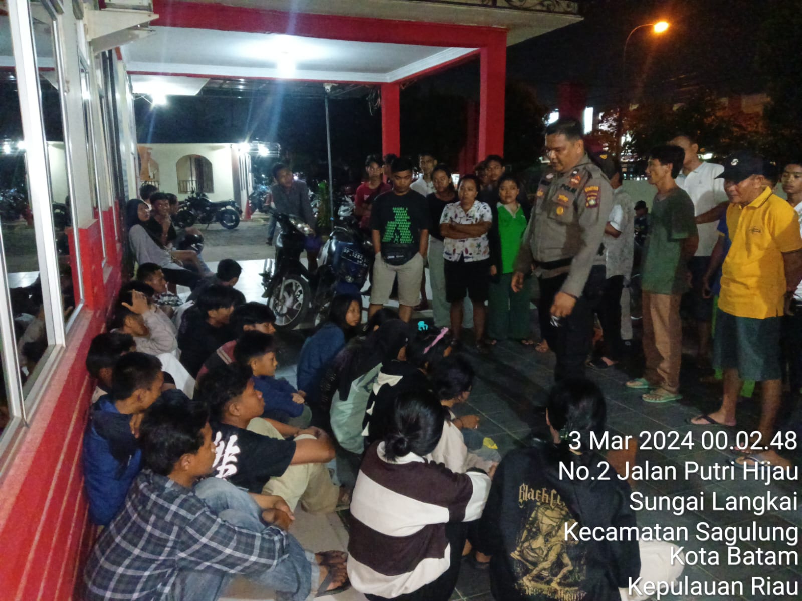 Polsek Sagulung Berhasil Mengamankan Anak Anak Remaja Yang Meresahkan Masyarakat Sagulung Kota Batam