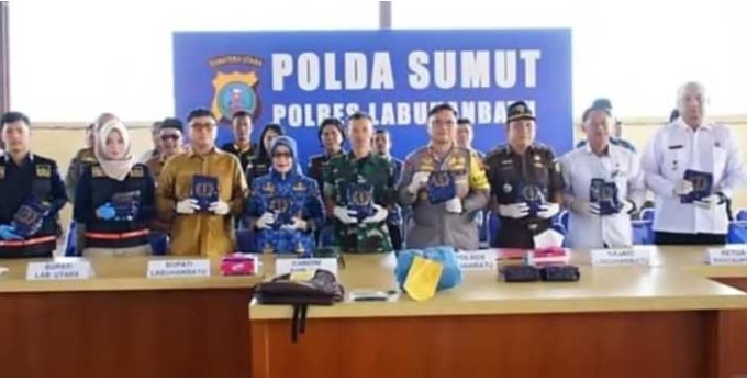 Patutu Dicontoh!! Polres Labuhan Batu Gagalkan Pengiriman 15 Kg Sabu