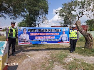 Polres Pelabuhan Belawan Rutin Berikan Himbauan Berlalulintas ke Pengendara