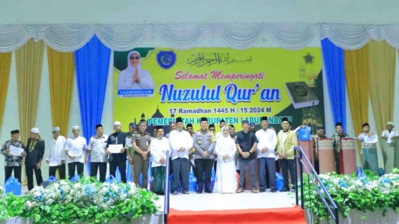 Kapolres Labuhanbatu Berserta PJU Hadiri Kegiatan Nuzulul Qur’an dan Buka Puasa Bersama Pemkab