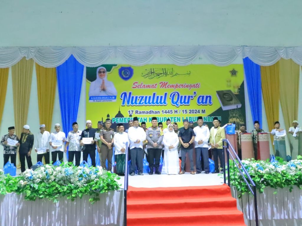 Kapolres Labuhanbatu Berserta PJU Hadiri Kegiatan Nuzulul Qur’an dan Buka Puasa Bersama Pemkab