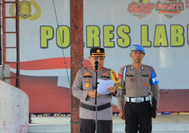 Wakapolres Labuhan Batu Pimpin Sertijab Kasat dan Kapolsek