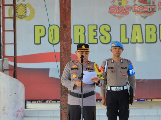Wakapolres Labuhan Batu Pimpin Sertijab Kasat dan Kapolsek