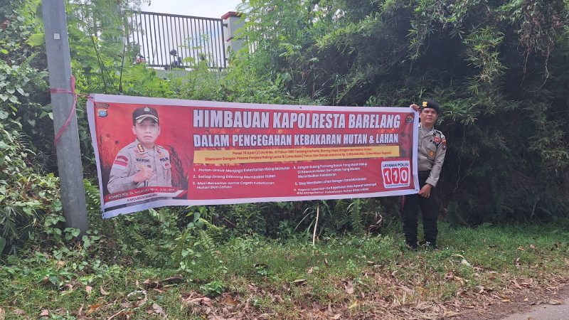 Dalam Rangka Antisipasi Kebakaran Hutan dan Lahan, Polsek Batu Ampar Terus Lakukan Cegah Dini Sosialisasi Kepada Masyarakat