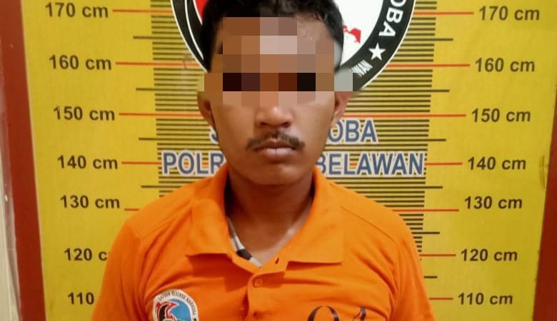 Satres Polres Pelabuhan Belawan Tangkap Seorang Pemuda Pengedar Sabu