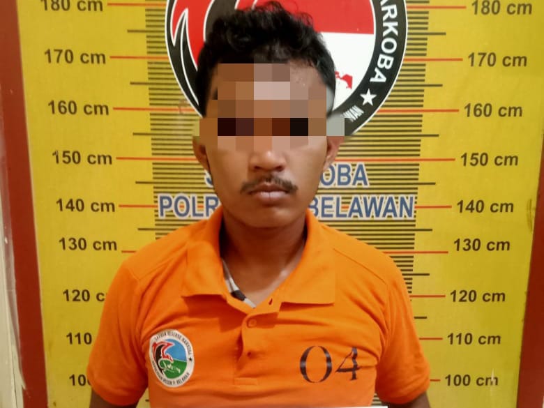Satres Polres Pelabuhan Belawan Tangkap Seorang Pemuda Pengedar Sabu