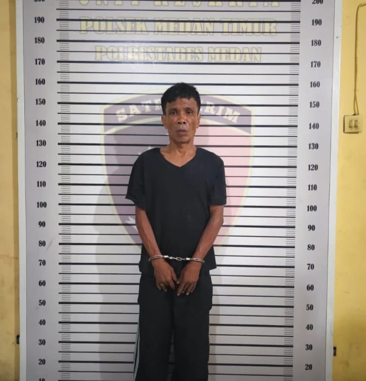 Viral di Medsos, Pelaku Curi Besi Diringkus Polsek Medan Timur