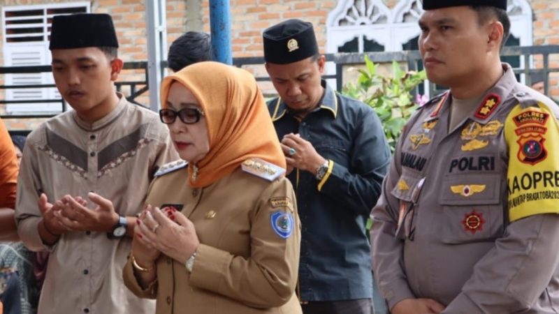 Kapolres Labuhan Batu Turut Hadir Melayat ke Rumah Duka Bharaka M Heru Prasetyo