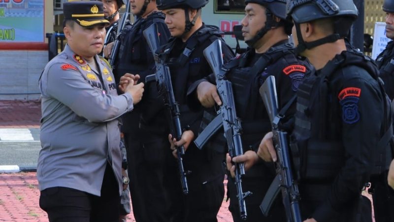 Ops Ketupat Toba 2024 Usai, Kapolres Labuhan Batu Lepas BKO Brimob Polda Sumut