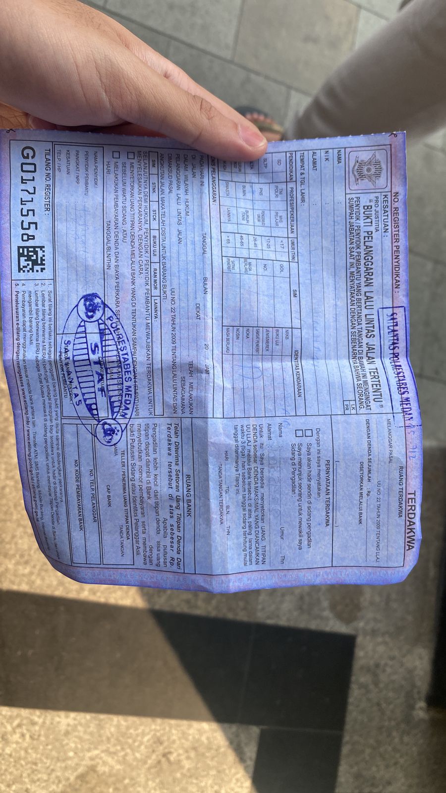 Pengendara Sepmor Diduga di Paksa Bayar Pajak STNK, Lantaran Ditilang Oknum Satlantas Polrestabes Medan