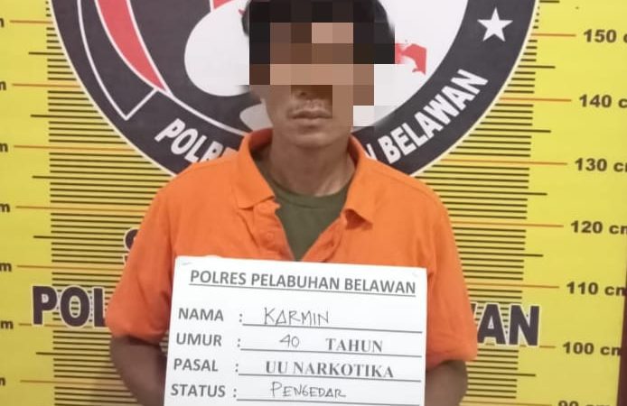 Sat Narkoba Polres Pelabuhan Belawan Tangkap Pengedar Di Tanah Enam Ratus
