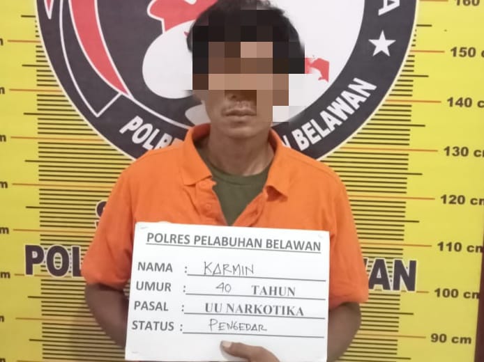 Sat Narkoba Polres Pelabuhan Belawan Tangkap Pengedar Di Tanah Enam Ratus