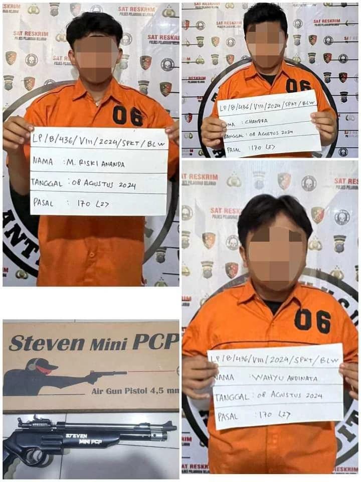 Polres Pelabuhan Belawan, Tangkap Tiga Pelaku Penembakan…!!!