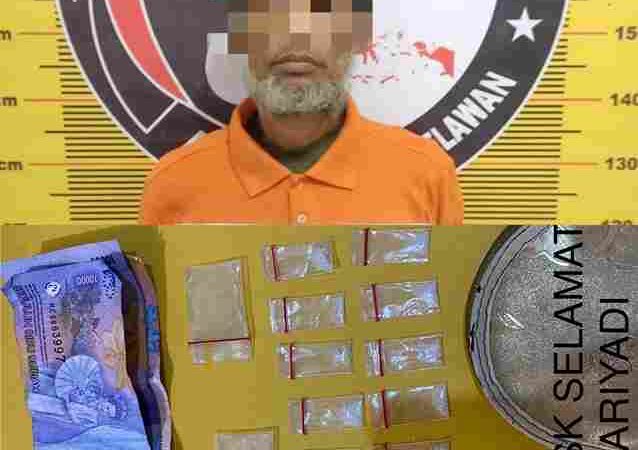 Pengedar Narkoba di Gang Kantil Ditangkap Polres Pelabuhan Belawan