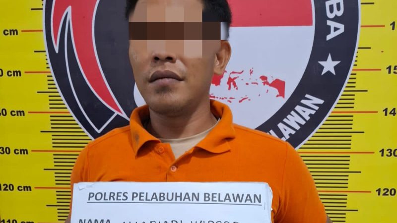 Sat Narkoba Polres Pelabuhan Belawan Tangkap Pengedar Narkoba di Jalan Kayu Putih