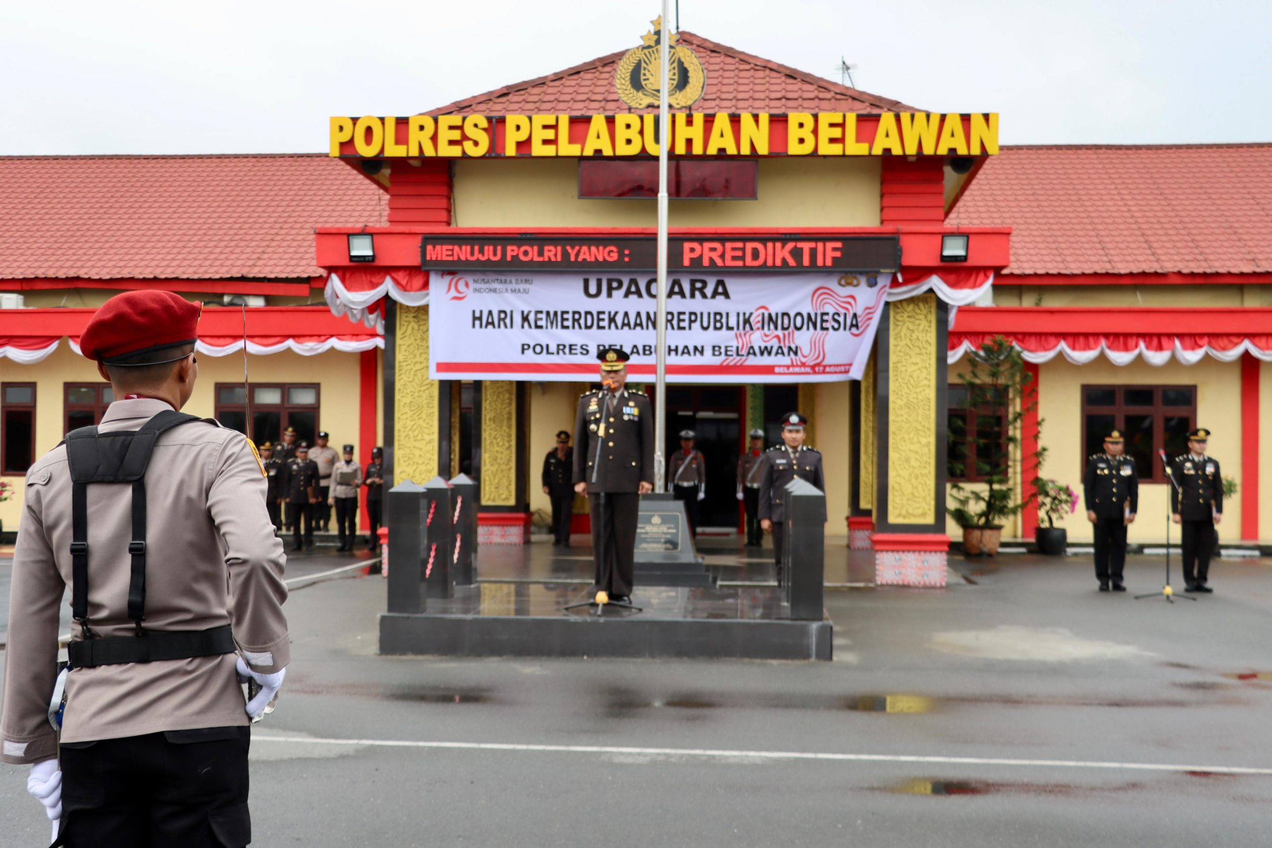 Polres Pelabuhan Belawan Gelar Upacara Peringatan Hut Ri ke-79