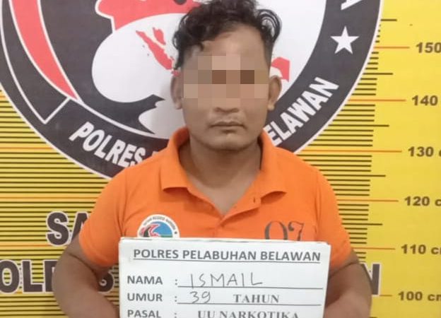 Pengedar Sabu di Hamparan Perak Diringkus Sat Narkoba Polres Pelabuhan Belawan