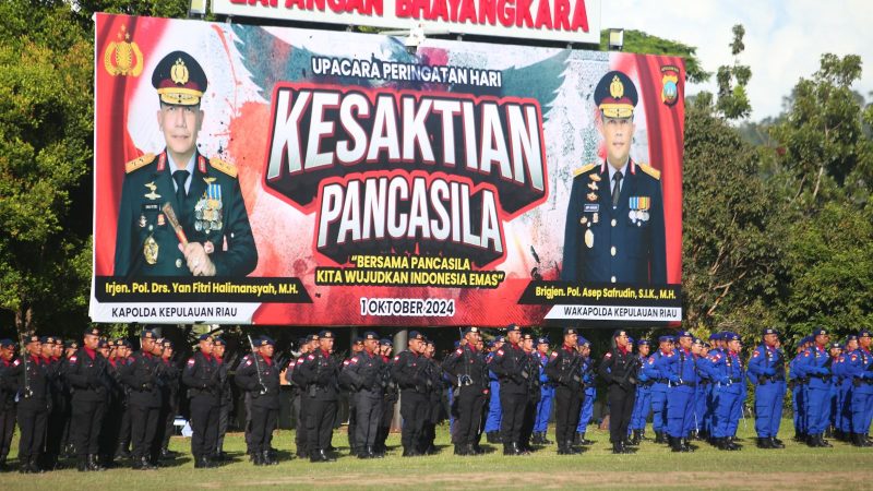 Kapolda Kepri Pimpin Upacara Hari Kesaktian Pancasila