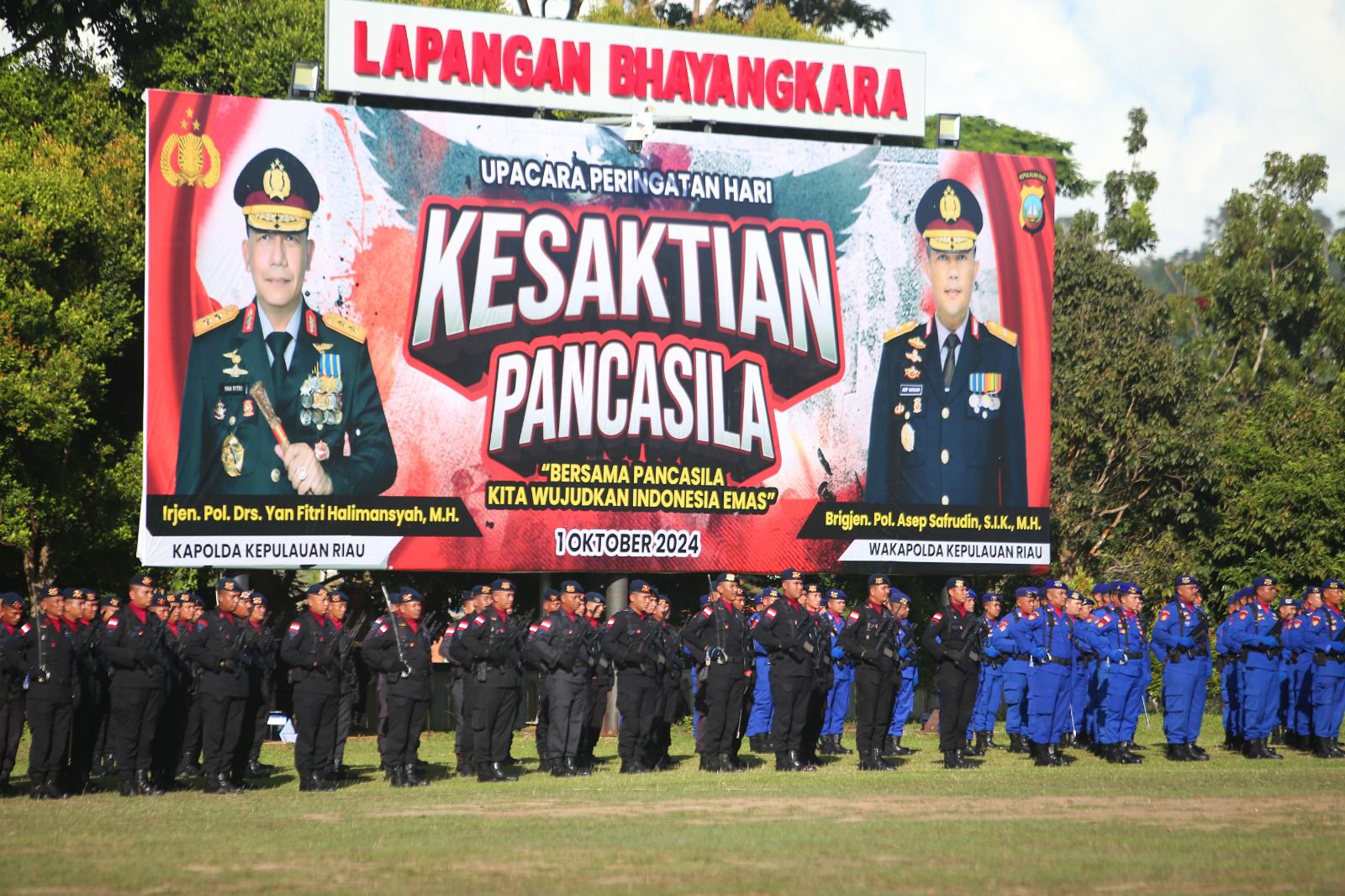 Kapolda Kepri Pimpin Upacara Hari Kesaktian Pancasila