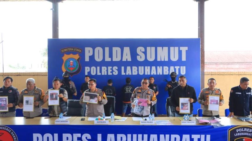 Polres Labuhan Batu Ungkap Kasus Terbakarnya Rumah Wartawan