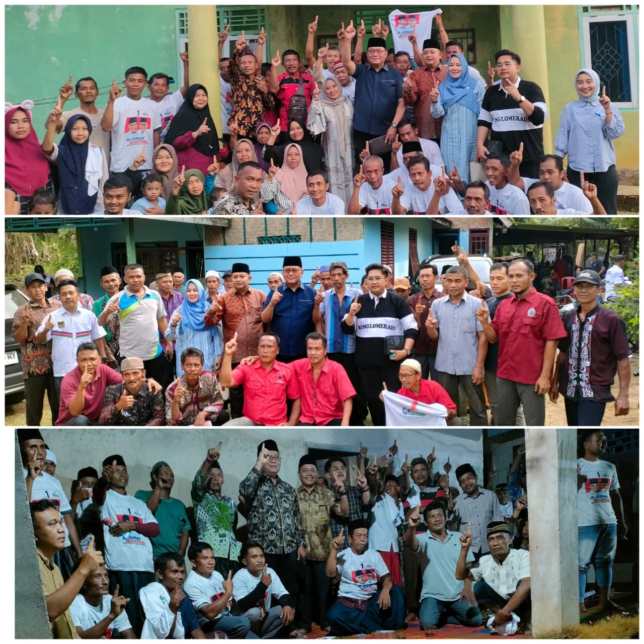 Warga Desa Suka Maju dan Suka Jaya ,Kompak Menangkan Cabup/Cawabup Nomor Urut 1 Pilkada Tebo