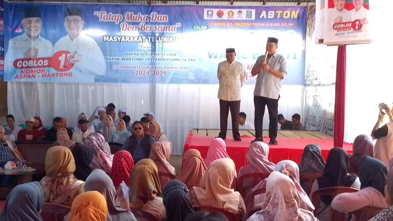 Wartono : Pilih Paslon Aston, Warga Jangan Takut Diintimidasi Paslon Lain