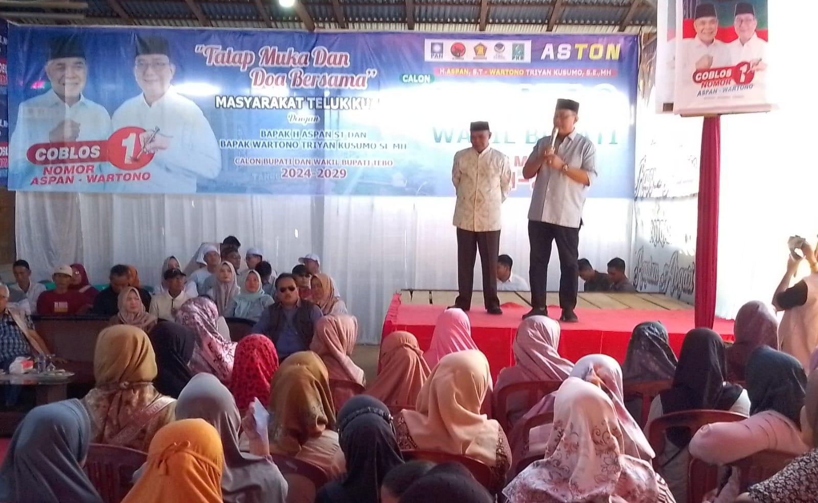 Wartono : Pilih Paslon Aston, Warga Jangan Takut Diintimidasi Paslon Lain